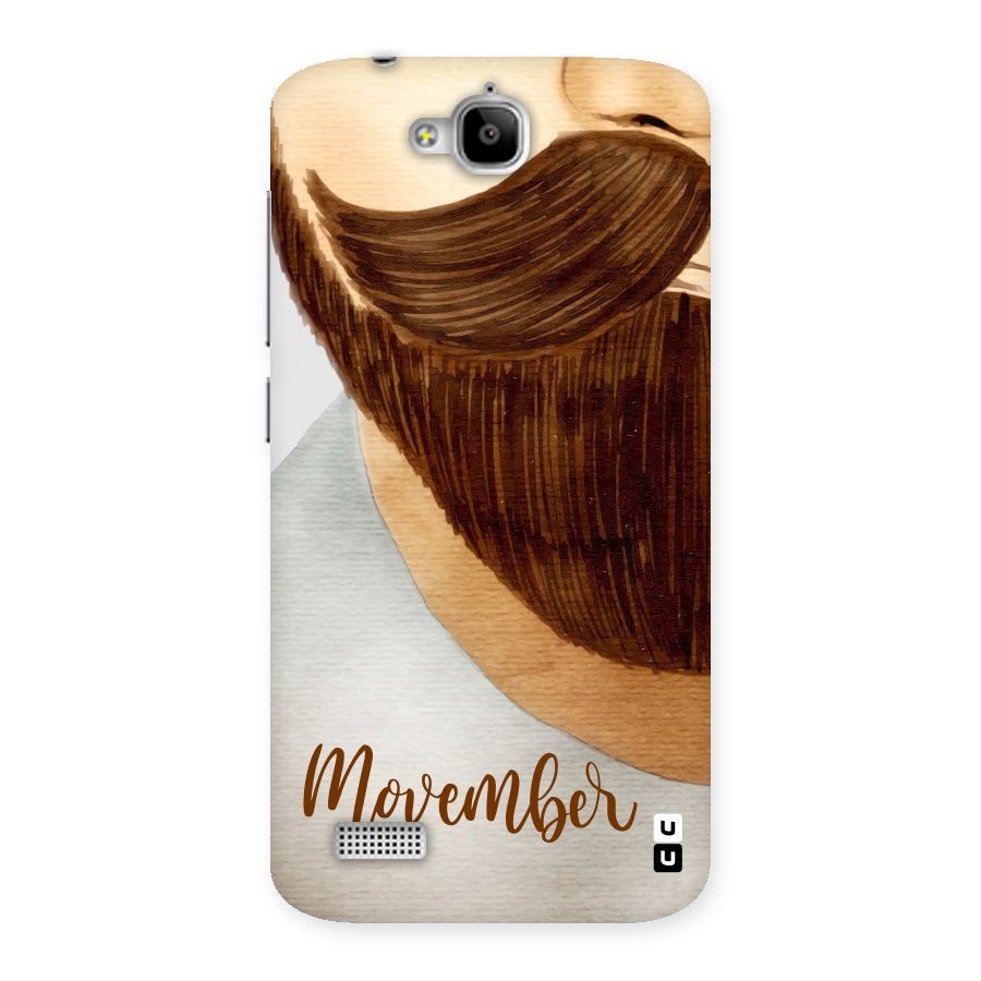 Movember Moustache Back Case for Honor Holly