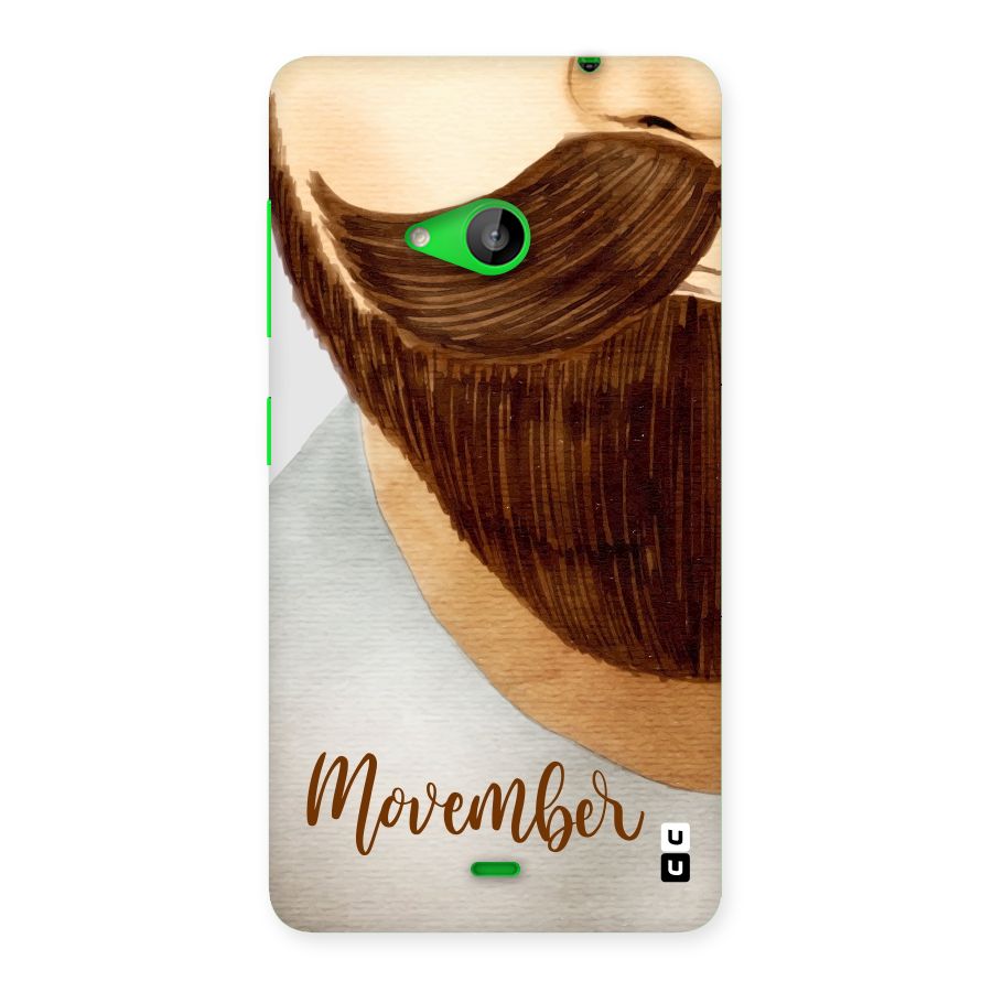Movember Moustache Back Case for Lumia 535