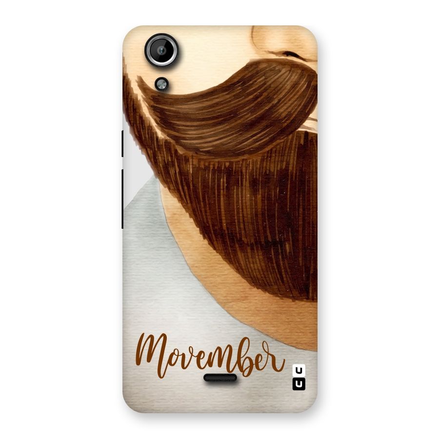 Movember Moustache Back Case for Micromax Canvas Selfie Lens Q345