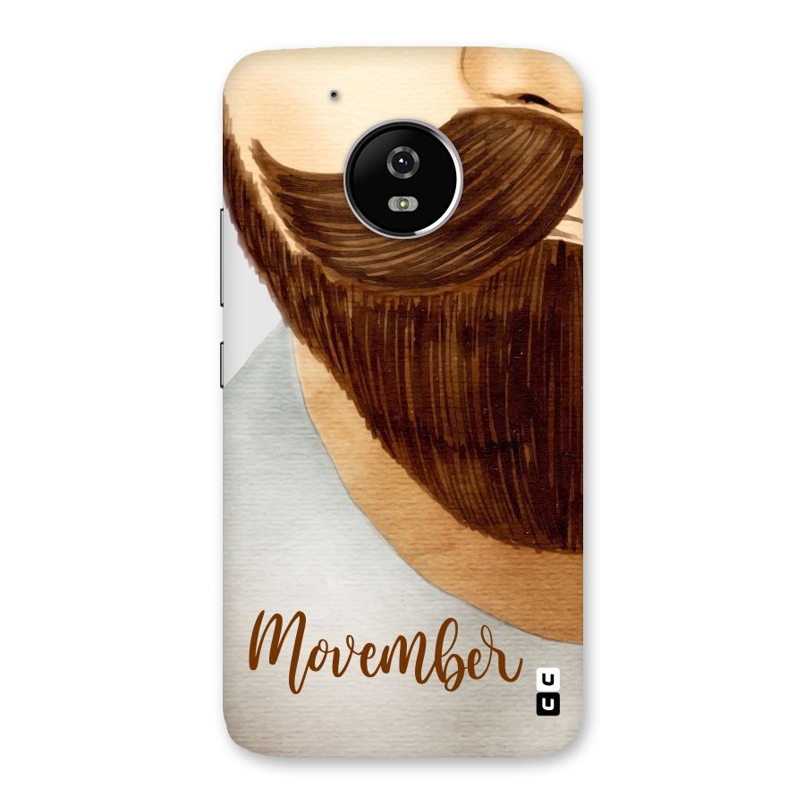 Movember Moustache Back Case for Moto G5