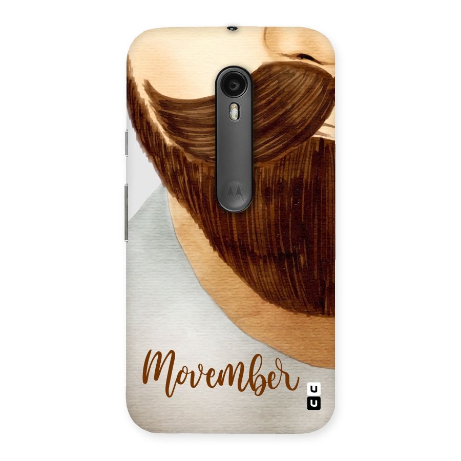 Movember Moustache Back Case for Moto G Turbo