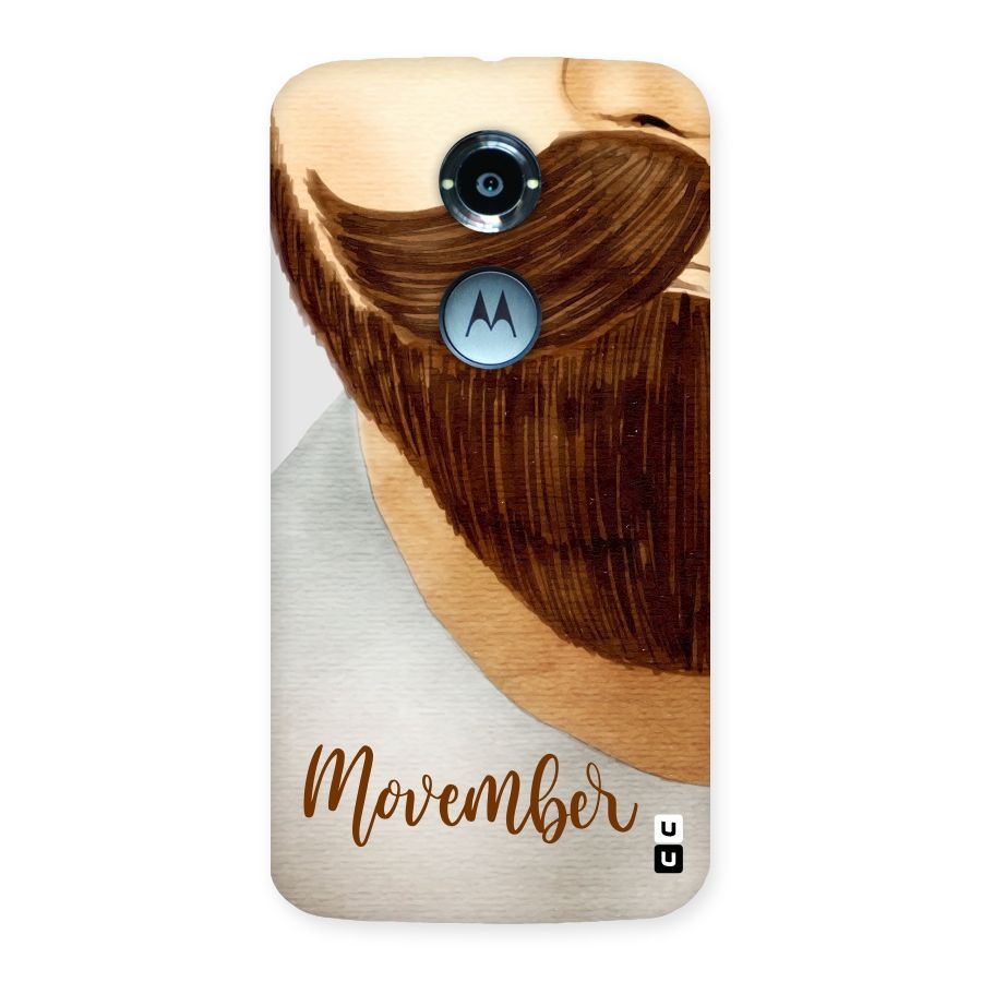 Movember Moustache Back Case for Moto X 2nd Gen