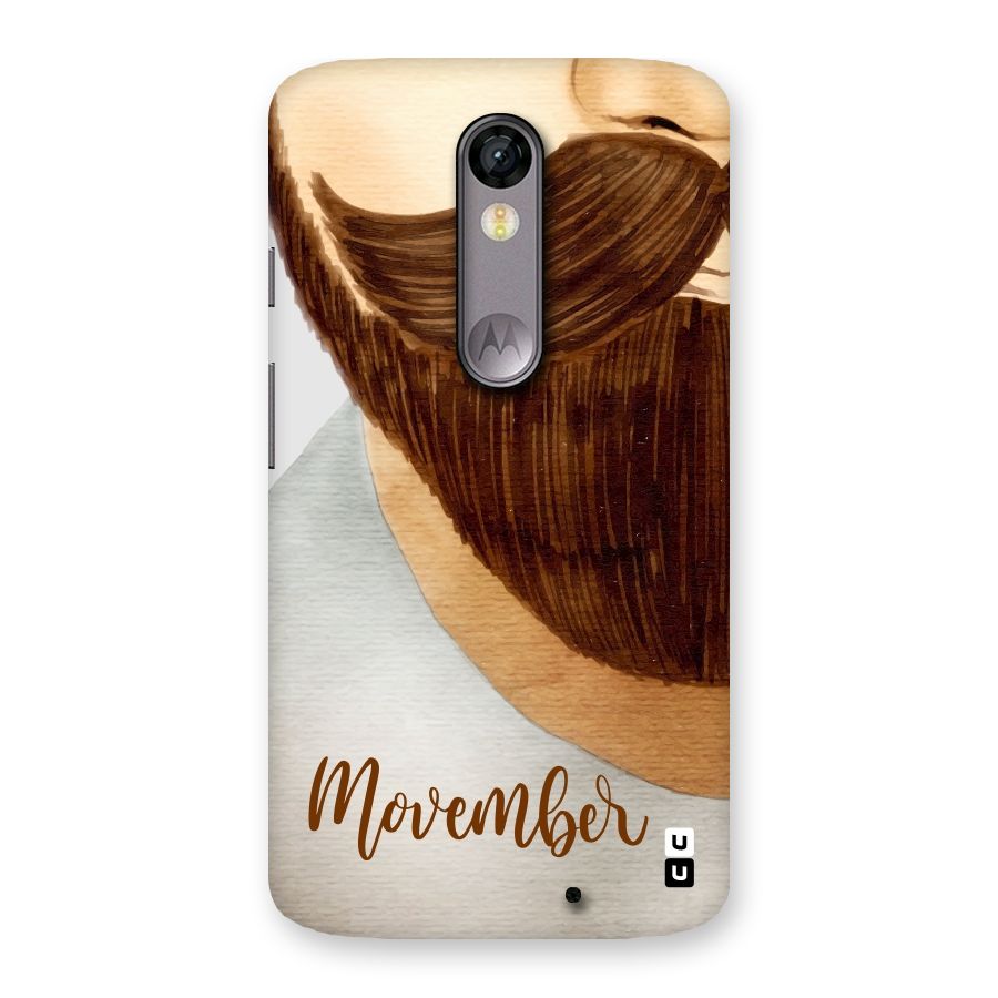 Movember Moustache Back Case for Moto X Force