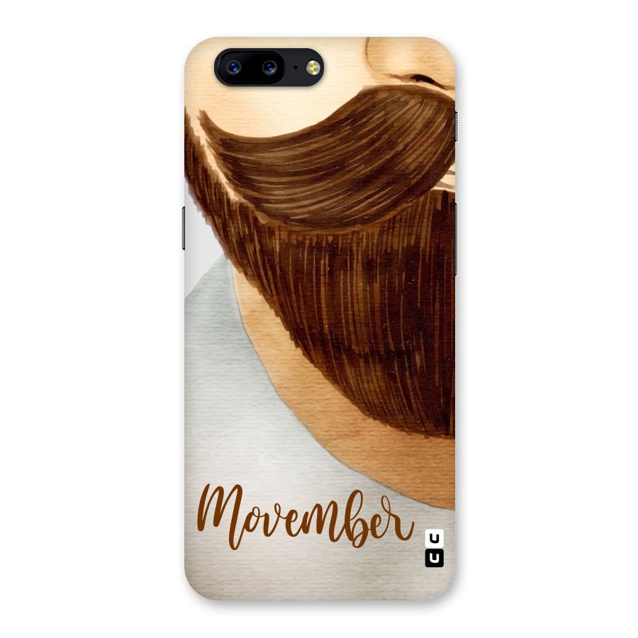 Movember Moustache Back Case for OnePlus 5