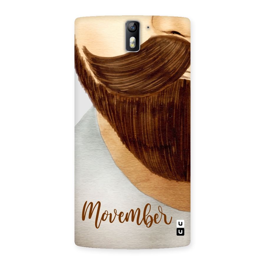 Movember Moustache Back Case for One Plus One