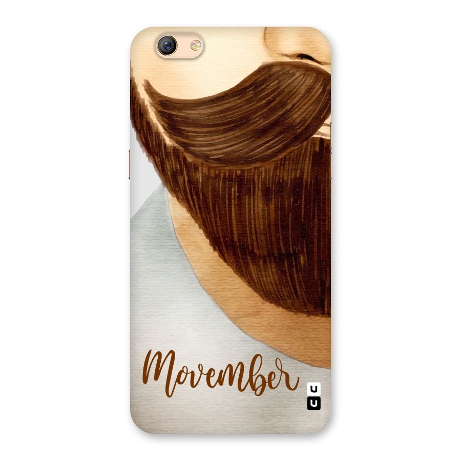 Movember Moustache Back Case for Oppo F3 Plus