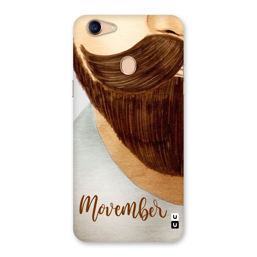 Movember Moustache Back Case for Oppo F5