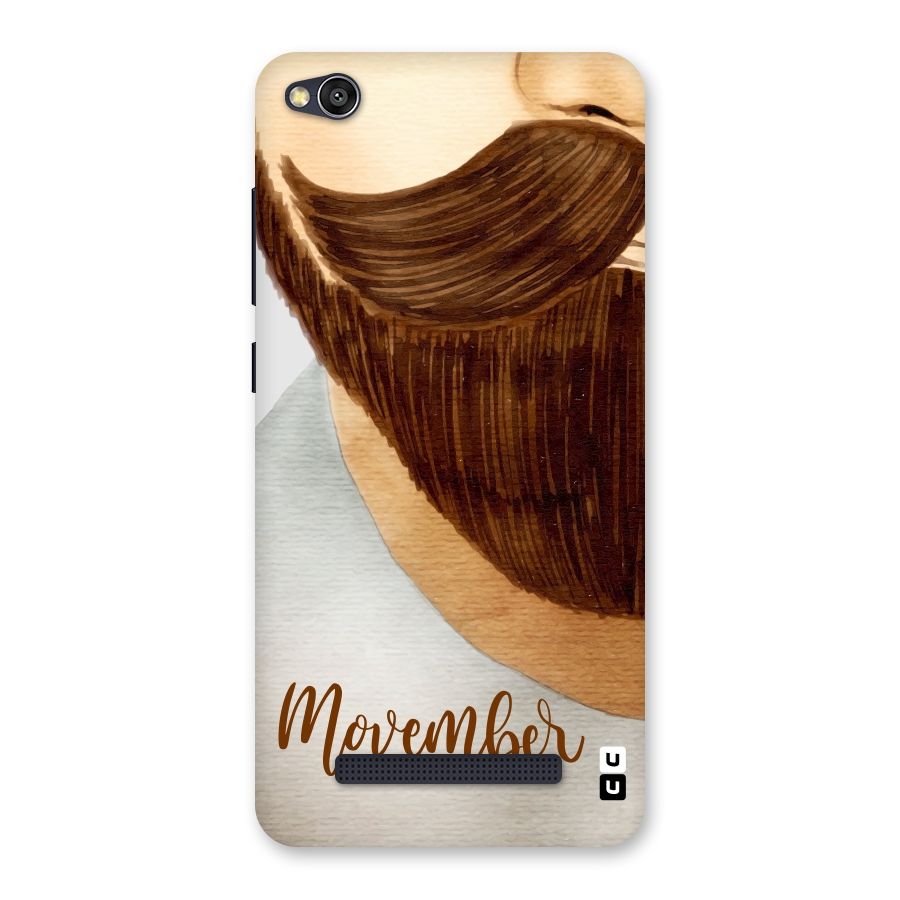 Movember Moustache Back Case for Redmi 4A