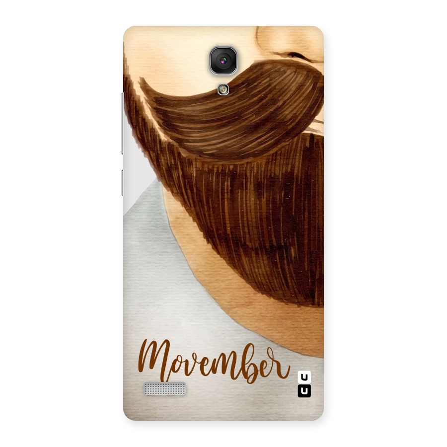 Movember Moustache Back Case for Redmi Note