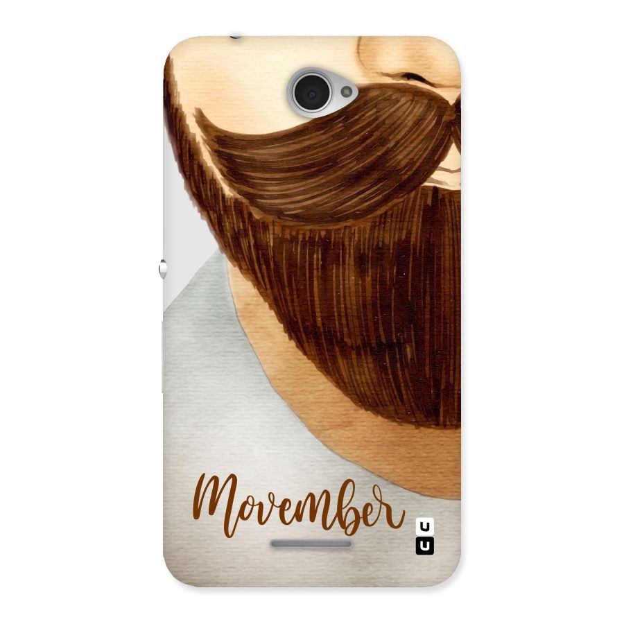 Movember Moustache Back Case for Sony Xperia E4