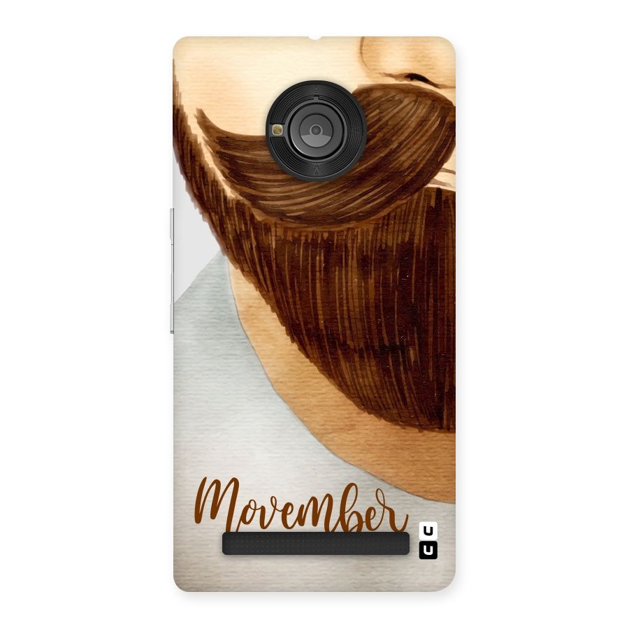 Movember Moustache Back Case for Yu Yunique