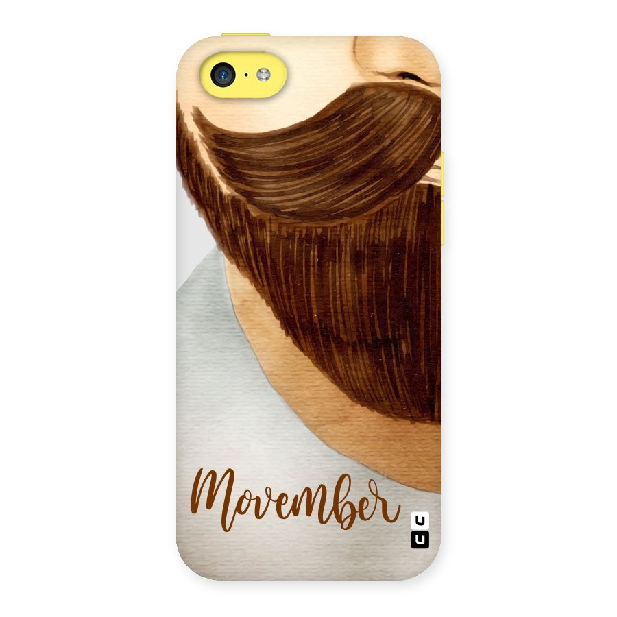 Movember Moustache Back Case for iPhone 5C