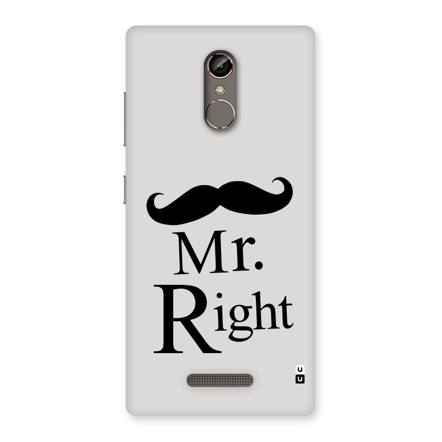 Mr. Right. Back Case for Gionee S6s