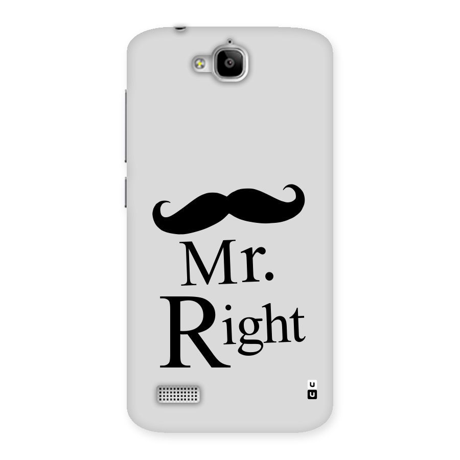 Mr. Right. Back Case for Honor Holly