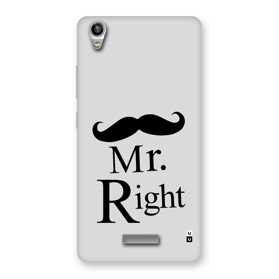 Mr. Right. Back Case for Lava-Pixel-V1