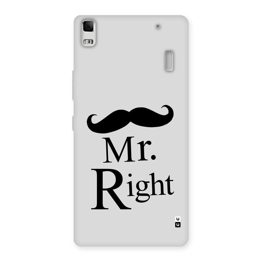 Mr. Right. Back Case for Lenovo A7000