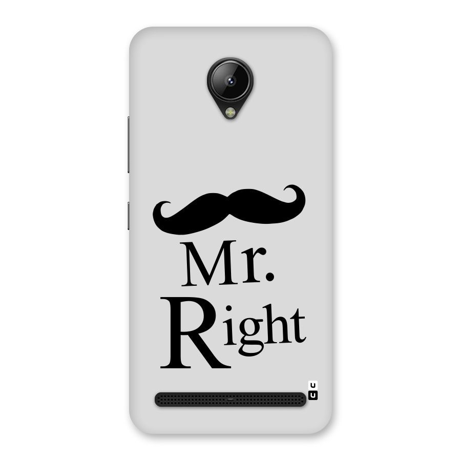 Mr. Right. Back Case for Lenovo C2