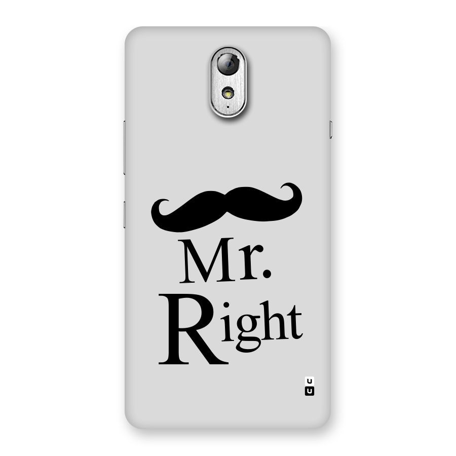 Mr. Right. Back Case for Lenovo Vibe P1M