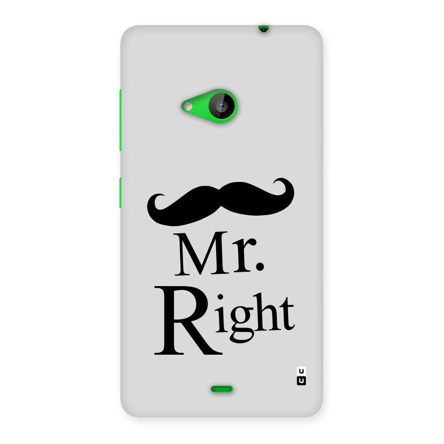 Mr. Right. Back Case for Lumia 535