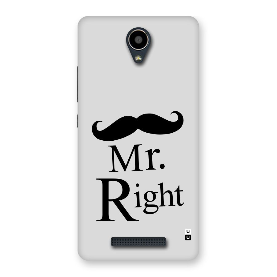 Mr. Right. Back Case for Redmi Note 2
