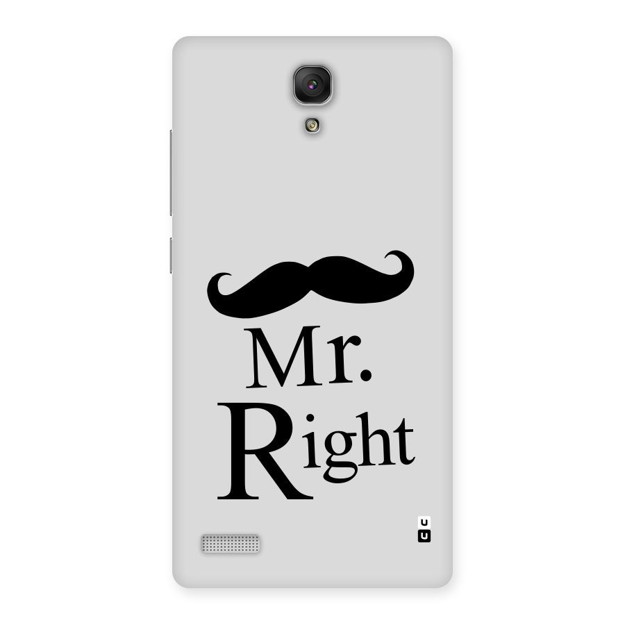 Mr. Right. Back Case for Redmi Note Prime