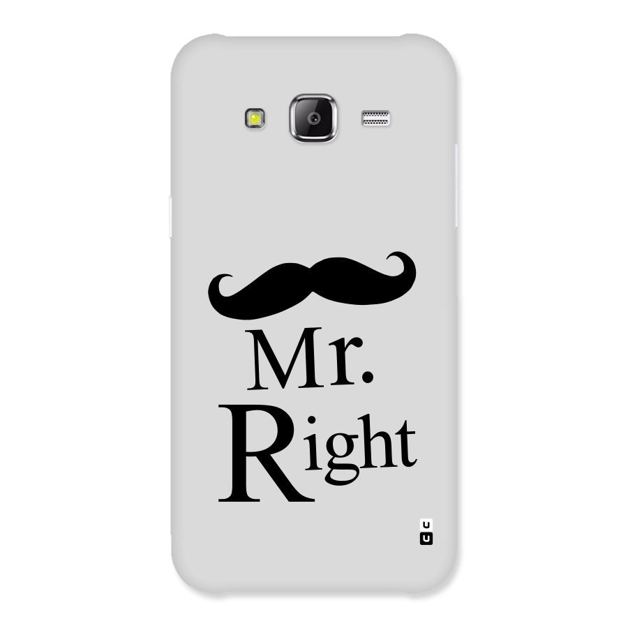 Mr. Right. Back Case for Samsung Galaxy J2 Prime