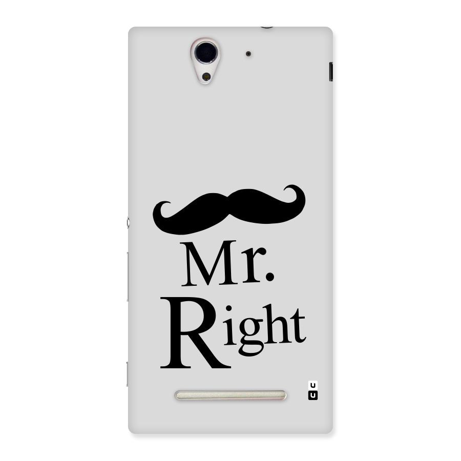 Mr. Right. Back Case for Sony Xperia C3