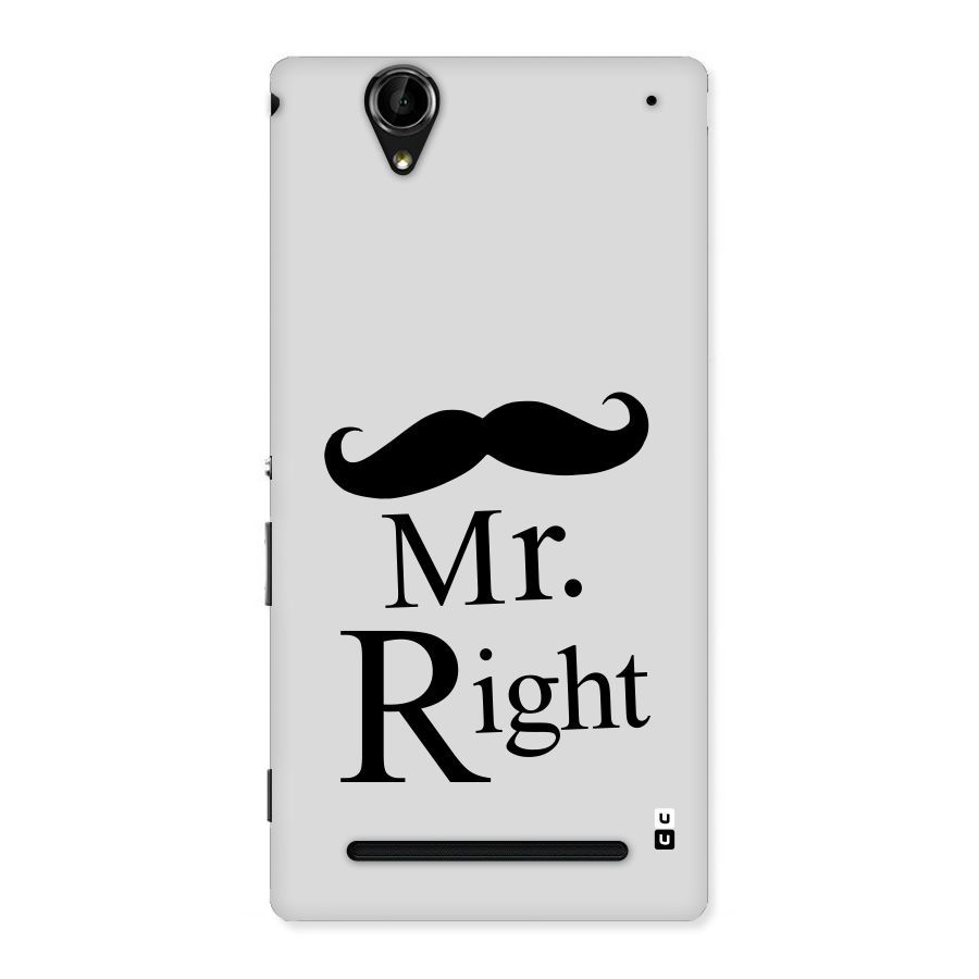 Mr. Right. Back Case for Sony Xperia T2