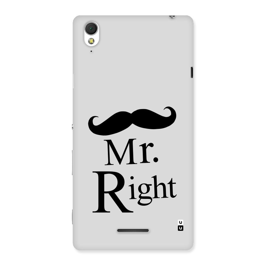 Mr. Right. Back Case for Sony Xperia T3