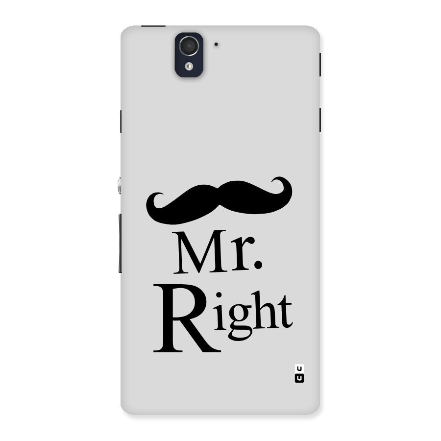 Mr. Right. Back Case for Sony Xperia Z