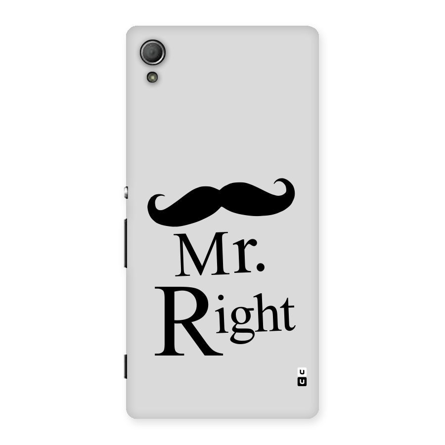 Mr. Right. Back Case for Xperia Z3 Plus