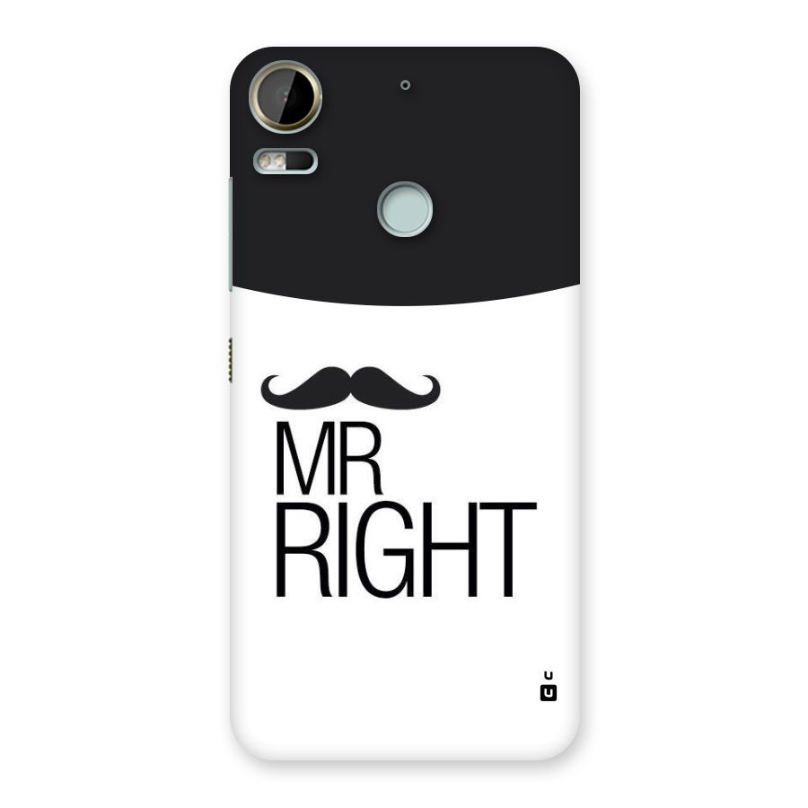 Mr. Right Moustache Back Case for Desire 10 Pro