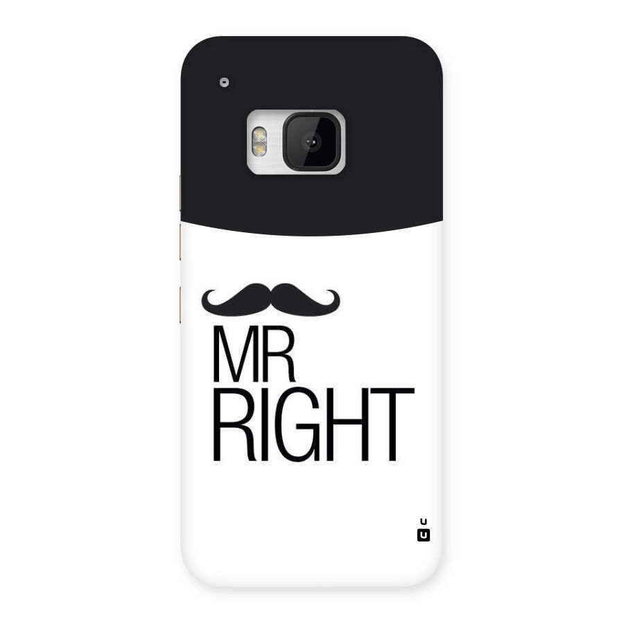 Mr. Right Moustache Back Case for HTC One M9