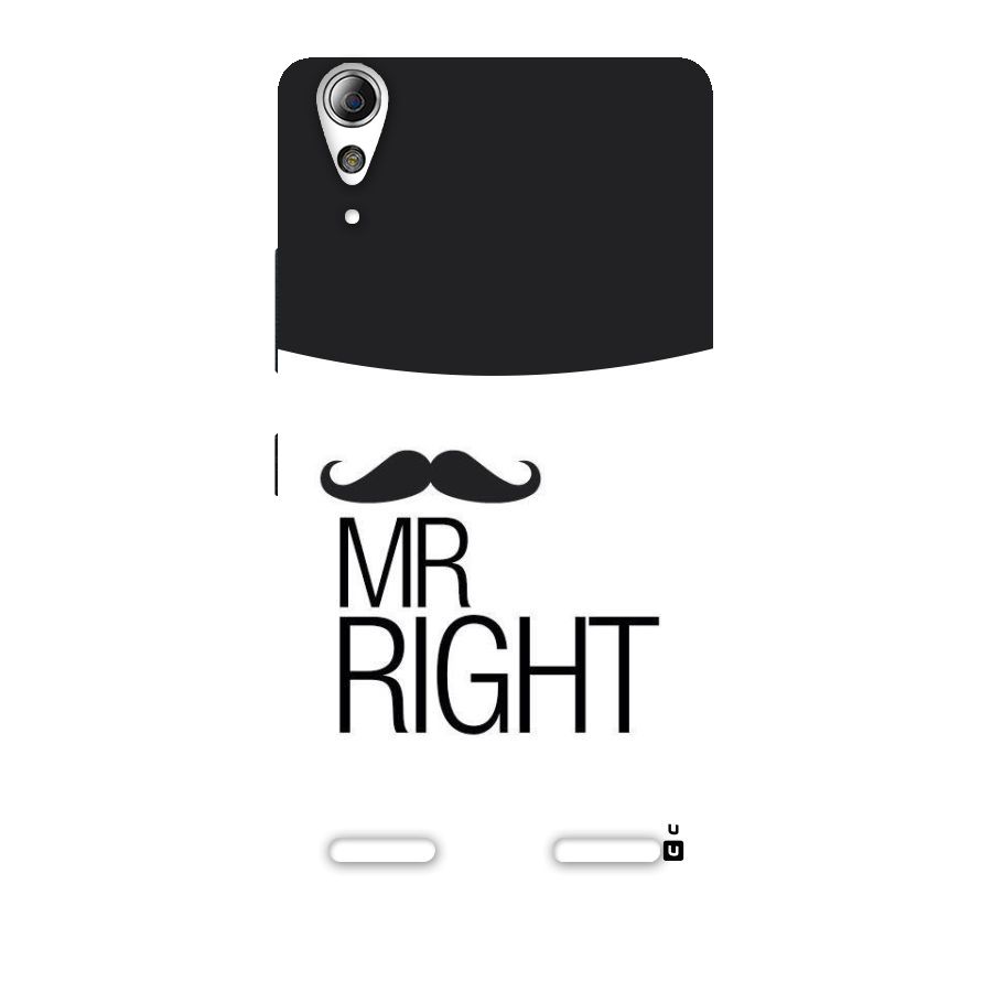 Mr. Right Moustache Back Case for Lenovo A6000