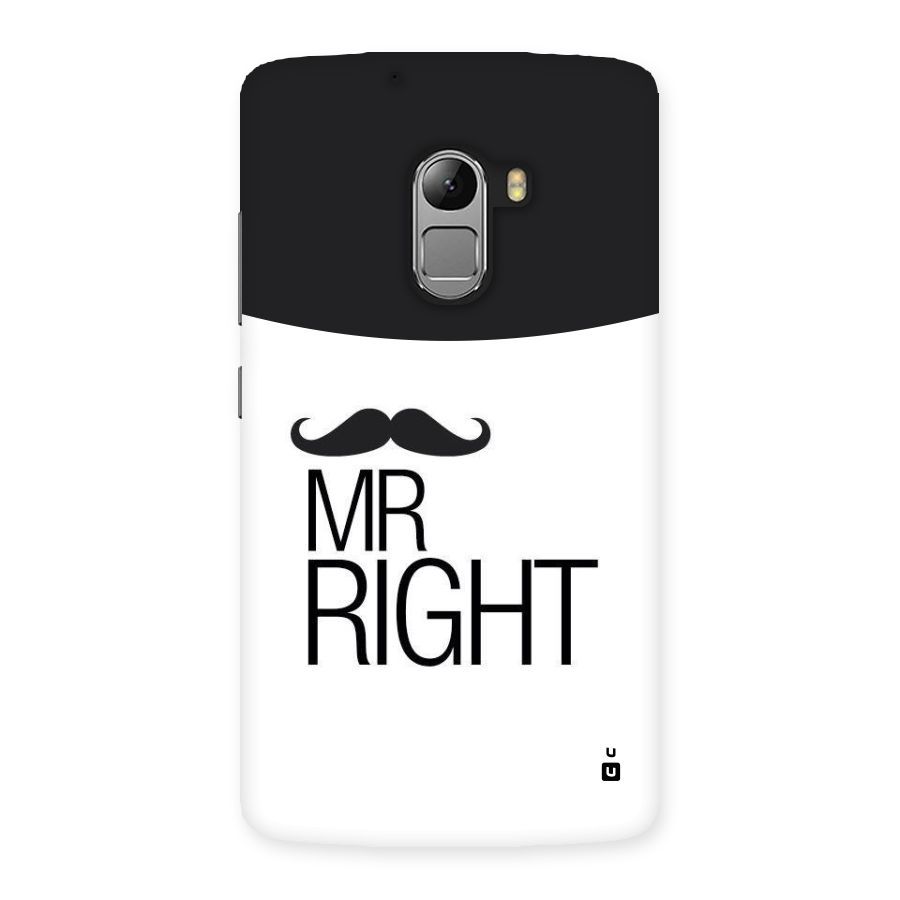 Mr. Right Moustache Back Case for Lenovo K4 Note