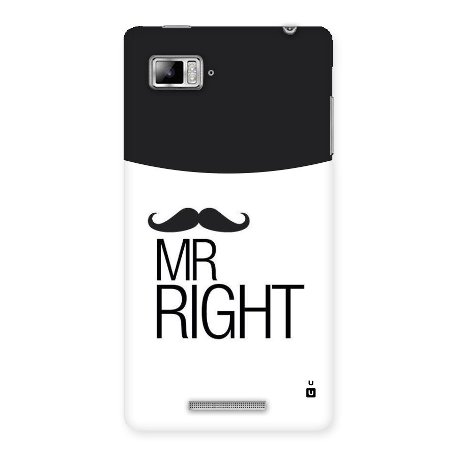 Mr. Right Moustache Back Case for Lenovo Vibe Z K910
