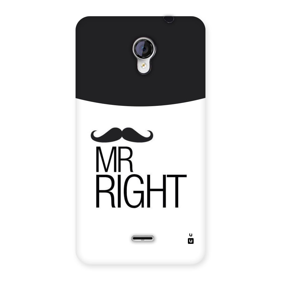 Mr. Right Moustache Back Case for Micromax Unite 2 A106