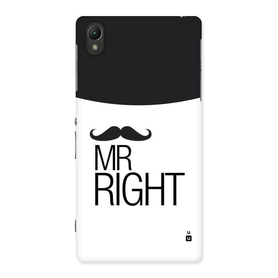 Mr. Right Moustache Back Case for Sony Xperia Z2