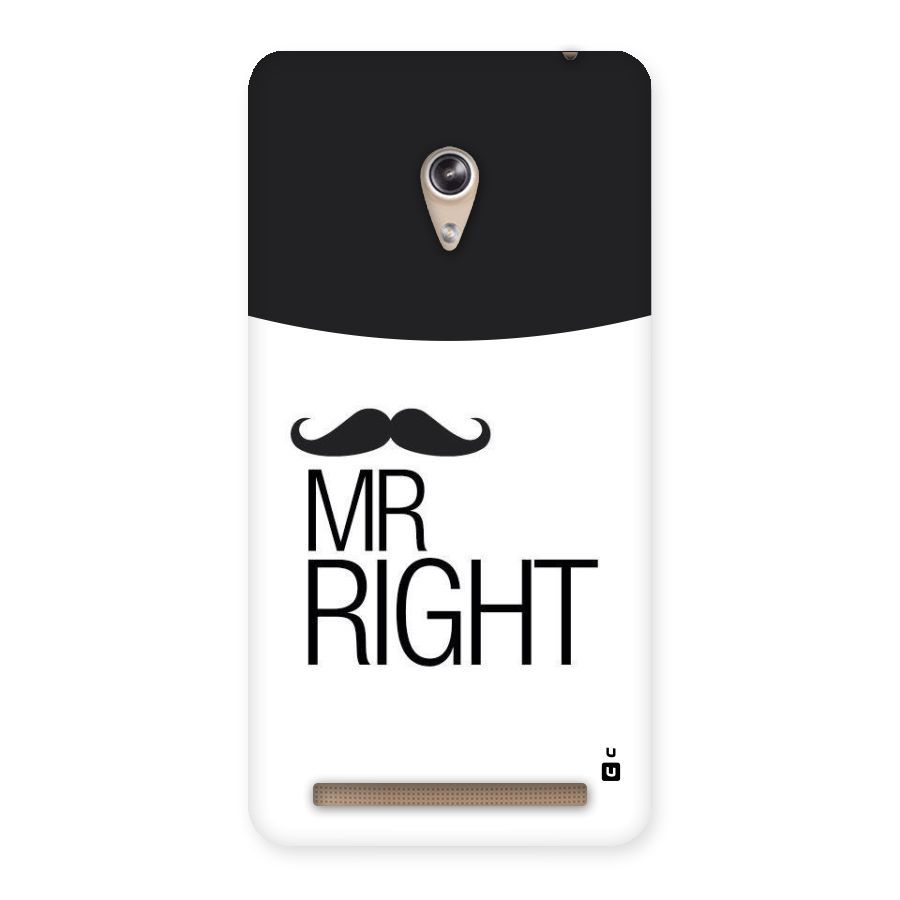 Mr. Right Moustache Back Case for Zenfone 6