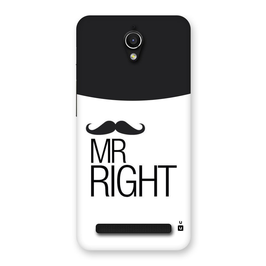 Mr. Right Moustache Back Case for Zenfone Go