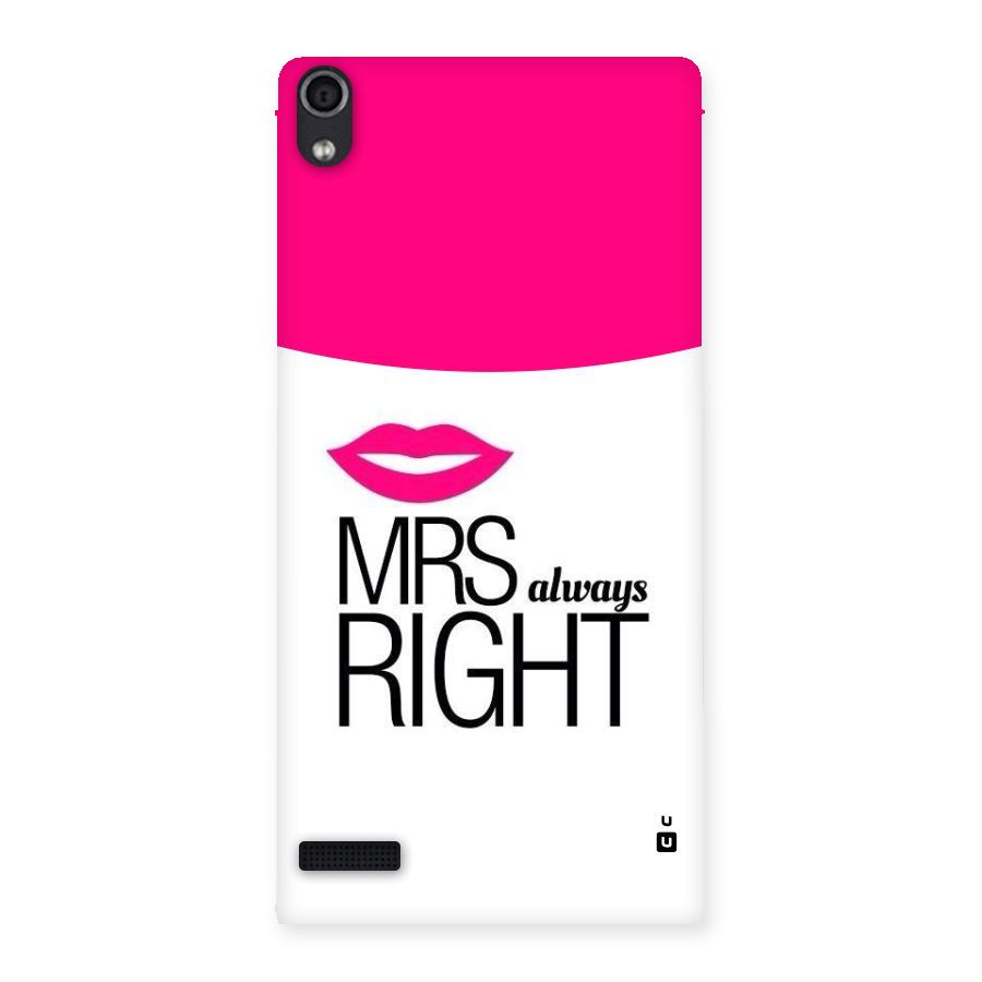 Mrs always right Back Case for Ascend P6