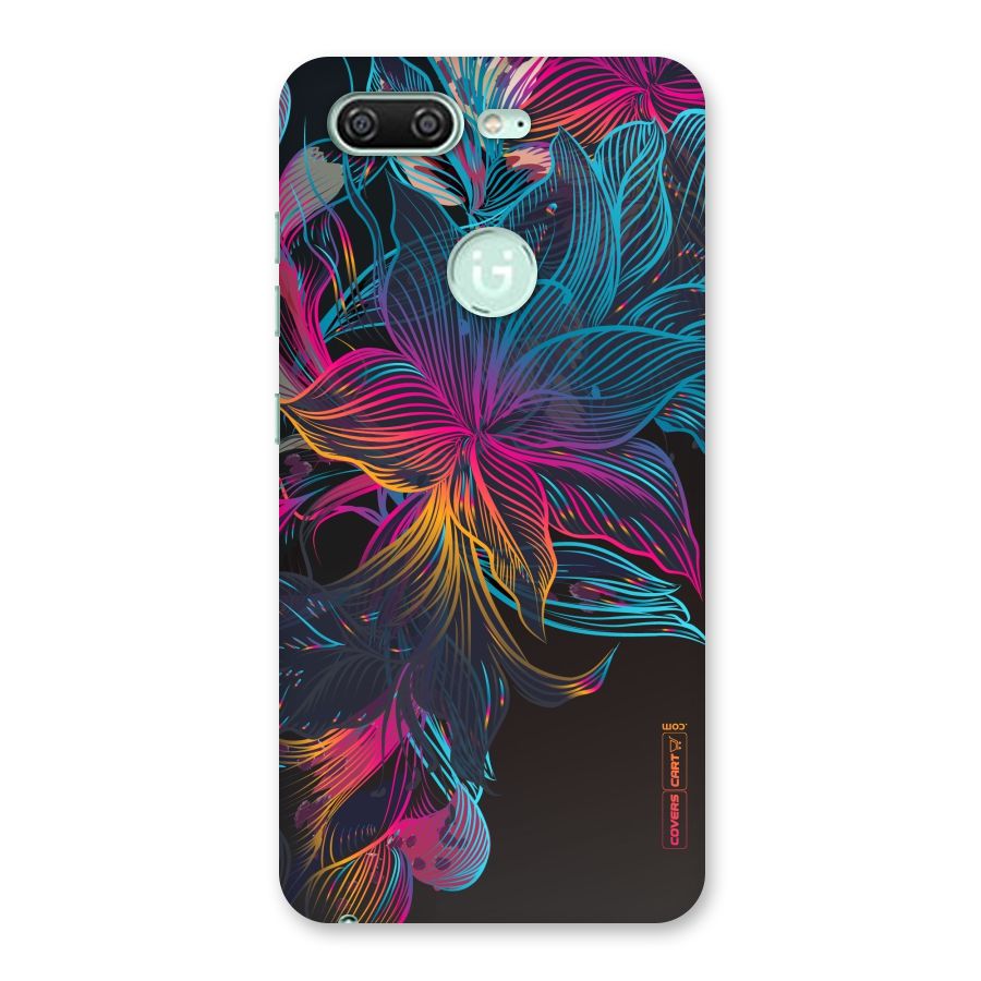 Multi-Colour Flowers Back Case for Gionee S10