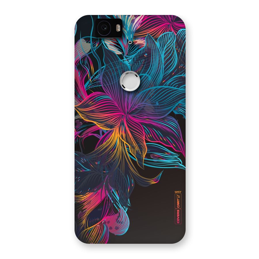 Multi-Colour Flowers Back Case for Google Nexus-6P