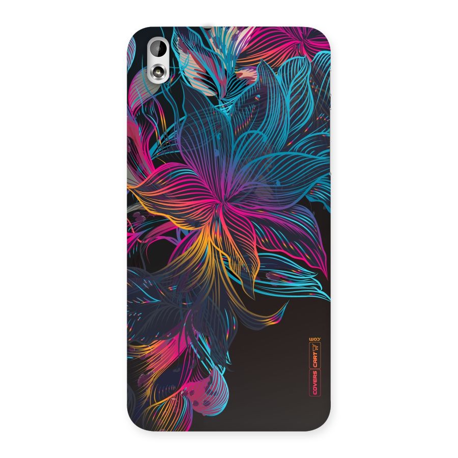 Multi-Colour Flowers Back Case for HTC Desire 816g