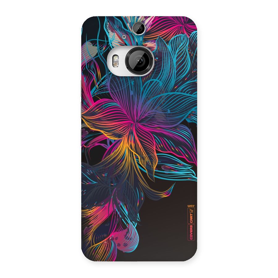 Multi-Colour Flowers Back Case for HTC One M9 Plus