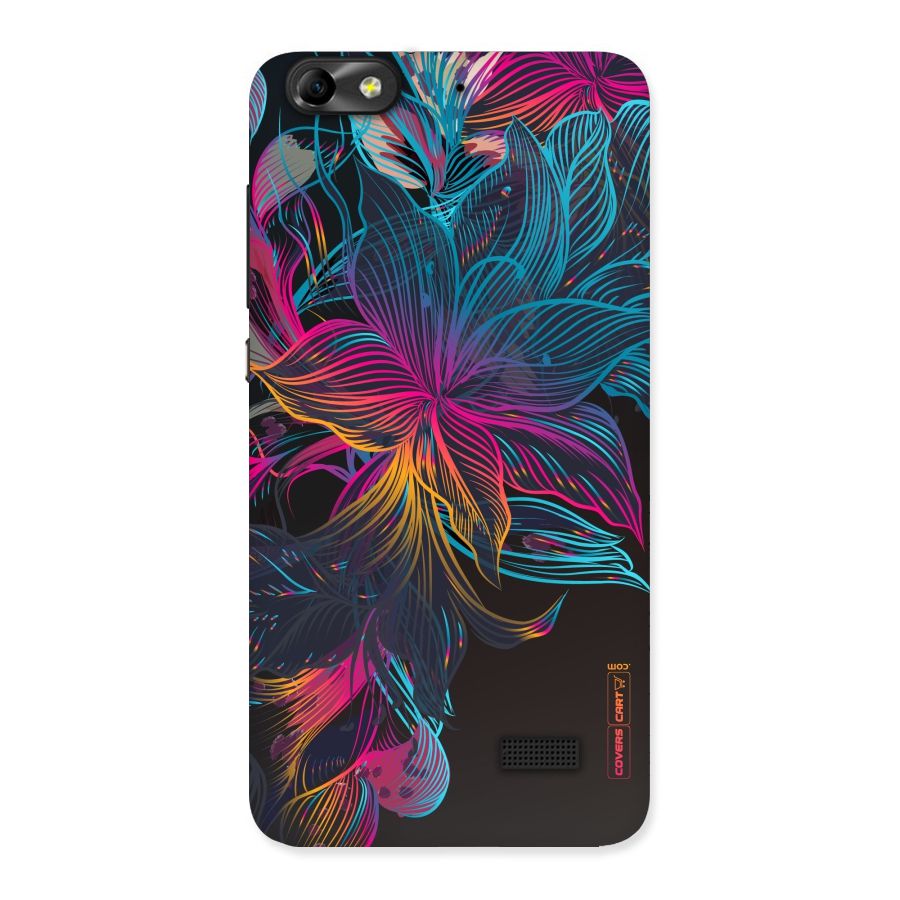 Multi-Colour Flowers Back Case for Honor 4C