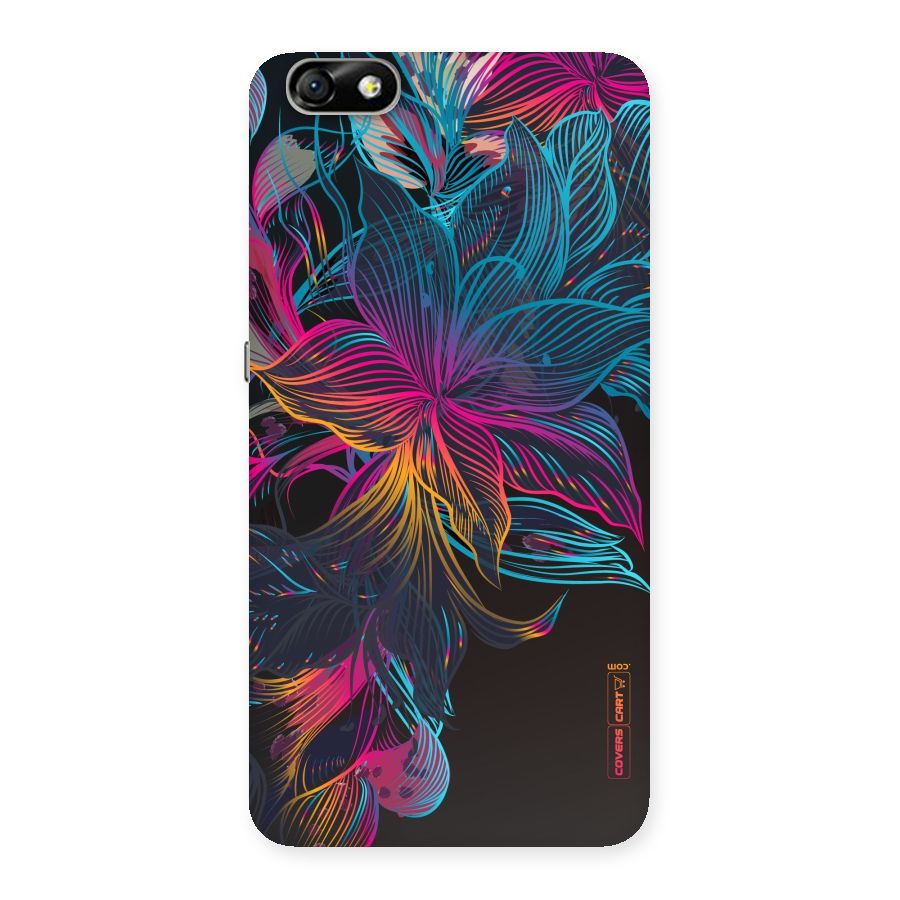 Multi-Colour Flowers Back Case for Honor 4X