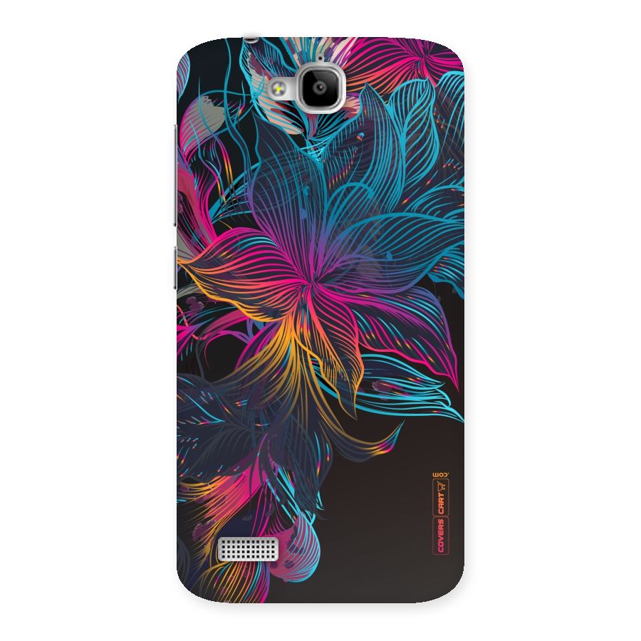 Multi-Colour Flowers Back Case for Honor Holly
