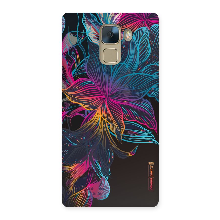 Multi-Colour Flowers Back Case for Huawei Honor 7