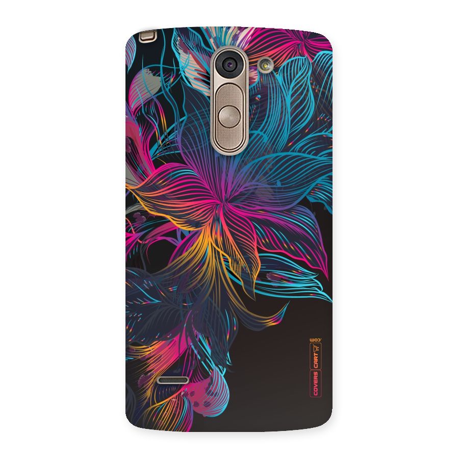 Multi-Colour Flowers Back Case for LG G3 Stylus